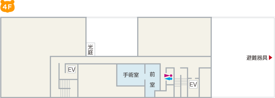 井上病院 院内案内図4F